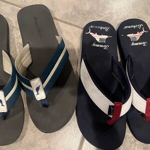 Tommy Bahamas Man Flip Flops TWO PAIRS Size 12